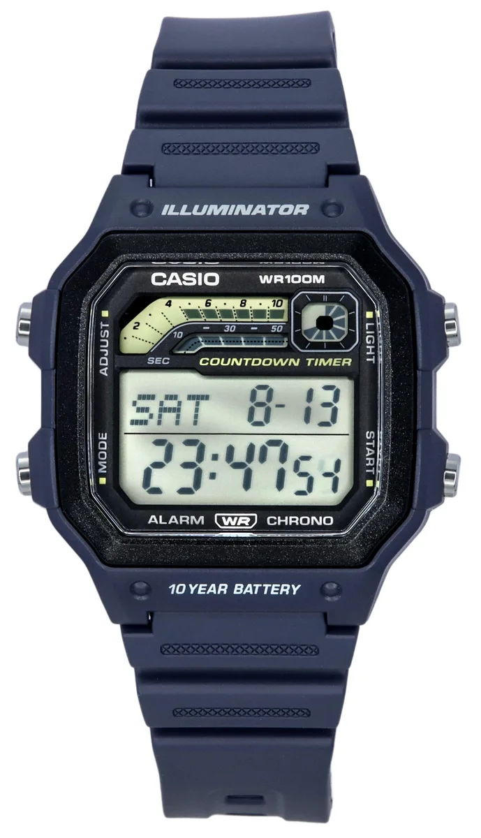 CASIO CASIO WS1600H-2A Digital Sports Watch 100m Blue Resin 42.10mm — product photo