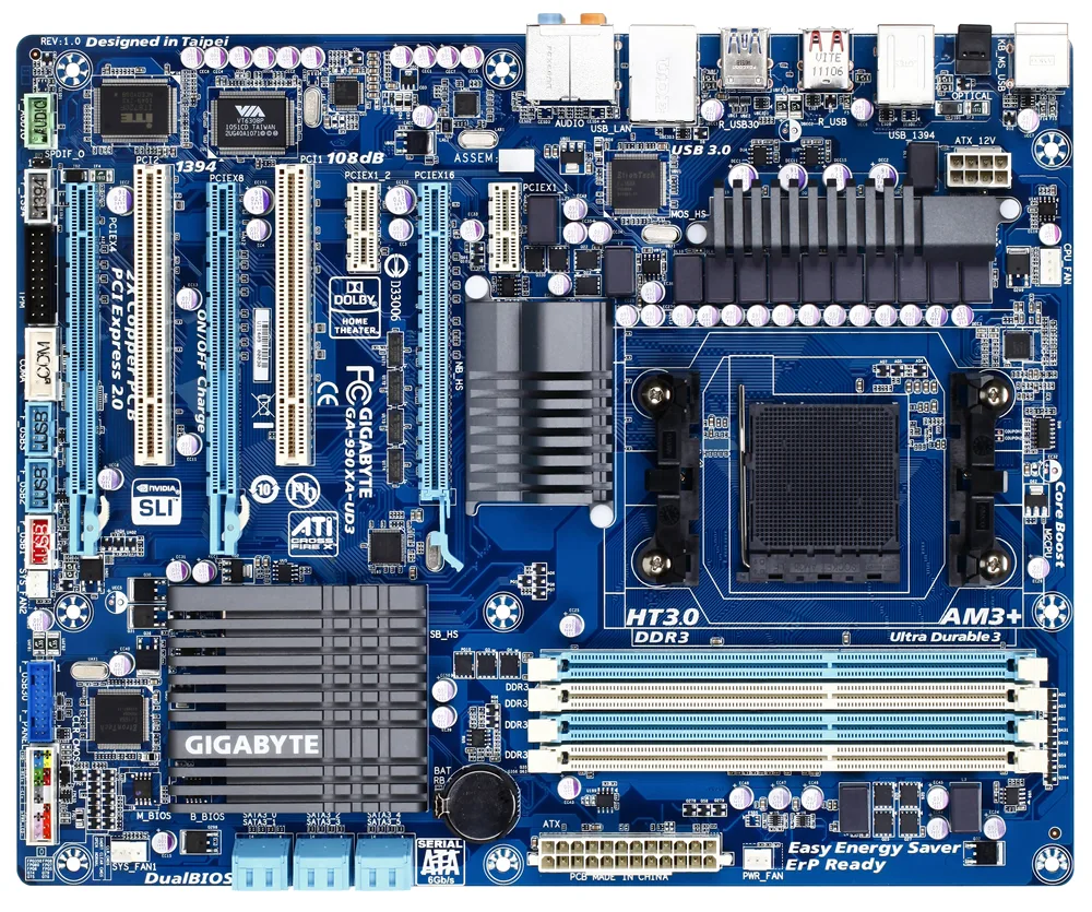 GIGABYTE GIGABYTE GA-990XA-UD3 AMD motherboard — product photo