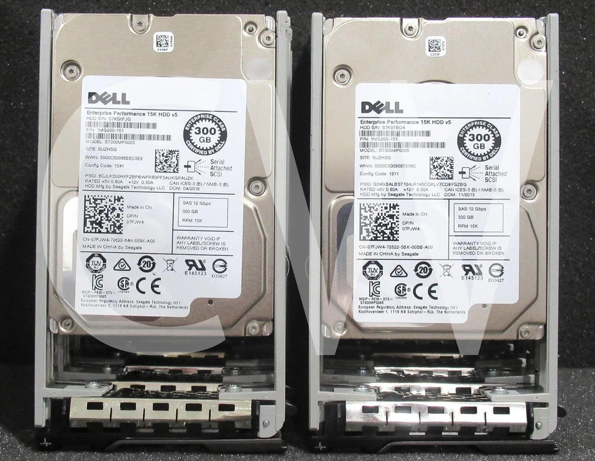 DELL DELL 7FJW4 ST300MP0005 300GB 15000RPM 12Gbps 2.5" SAS internal hard drive — Produktfoto