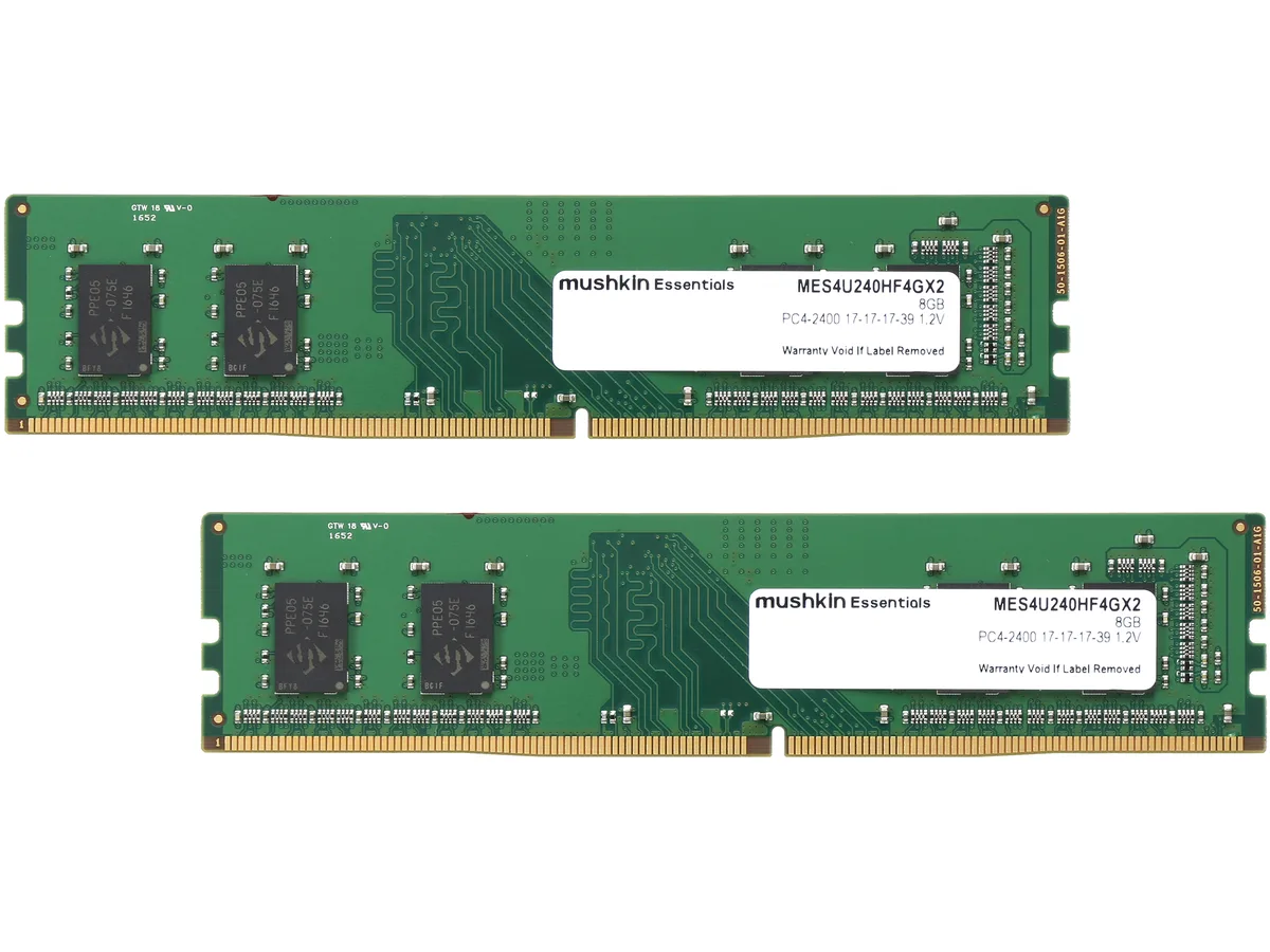 Mushkin Enhanced Mushkin Enhanced MES4U240HF4GX2 8GB (2 x 4GB) DDR4 2400 desktop RAM — photo du produit