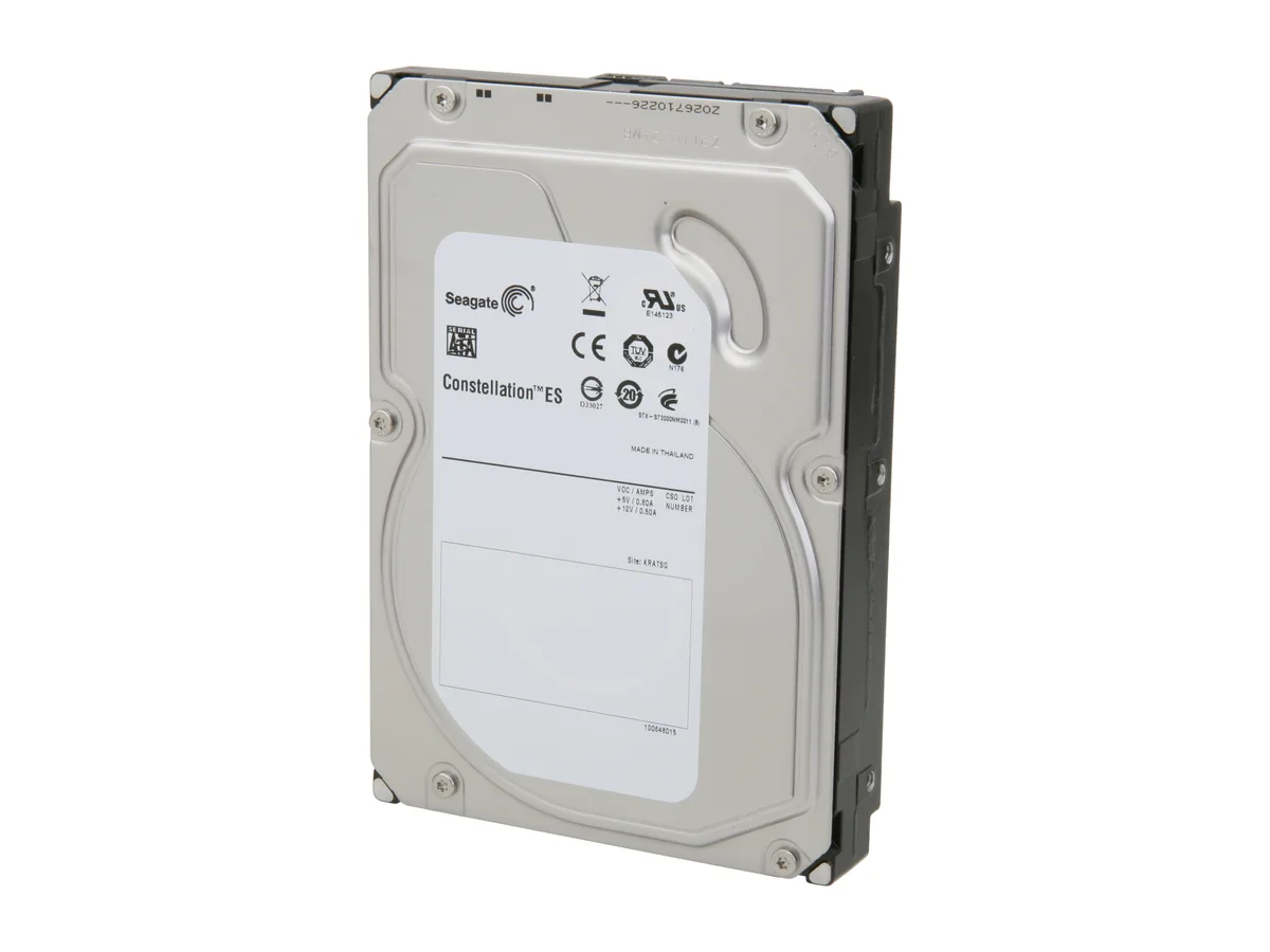 Silver 3.5 inch SATA enterprise hard drive bare unit