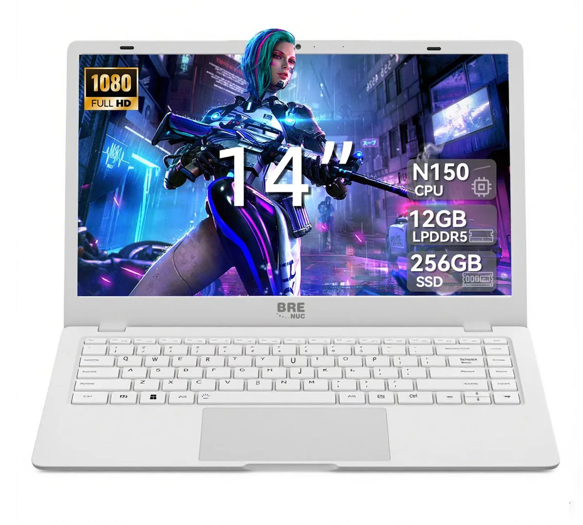 BRENUC BRENUC BRE-NC14N Gaming Laptop White 256GB — product photo