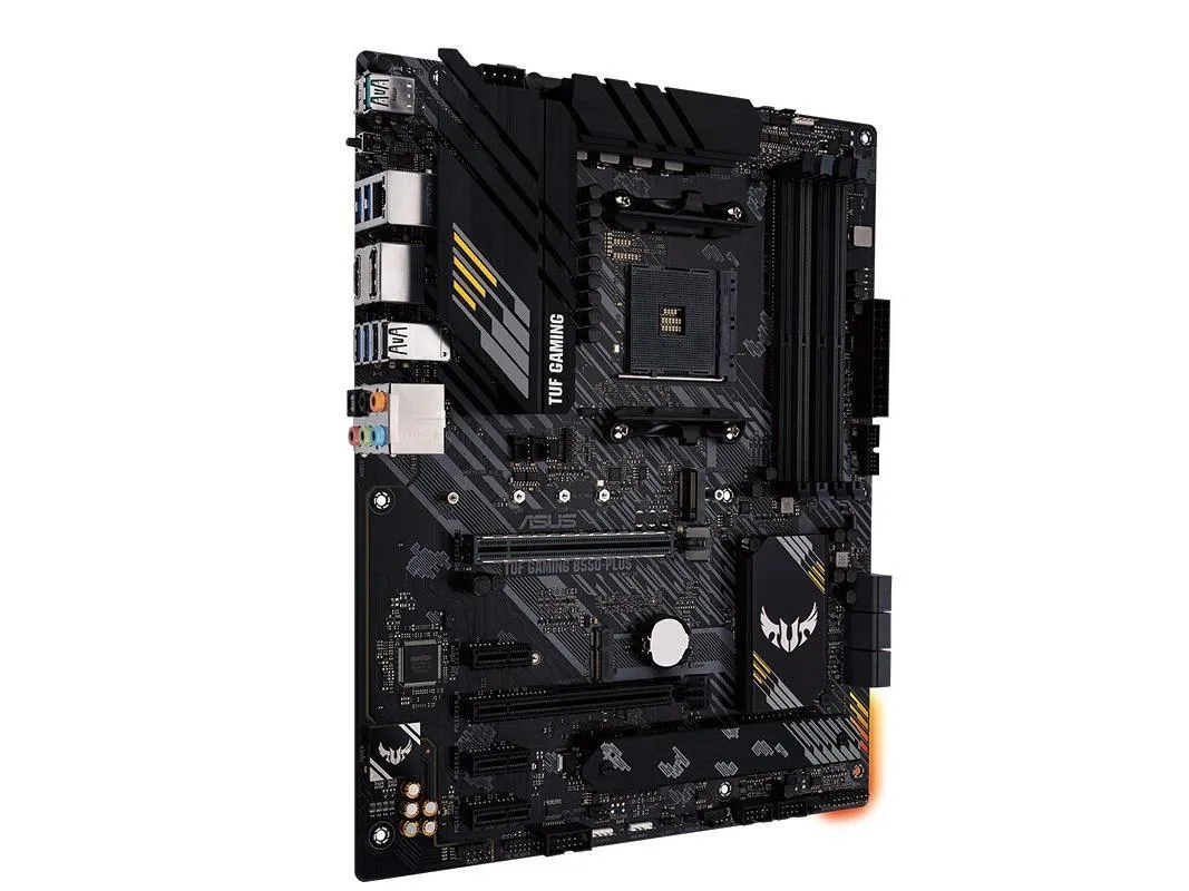 ATX motherboard with AM4 socket and DDR4 slots
