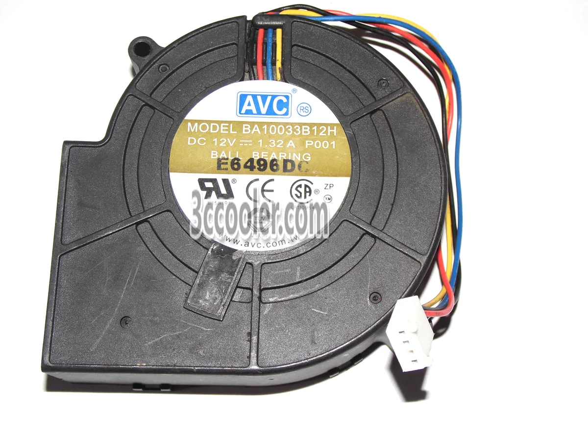 OEM Industries OEM Industries BA10033B12H P001 97x33mm 12V 1.32A 4 Pin PWM Blower CPU cooler — photo du produit