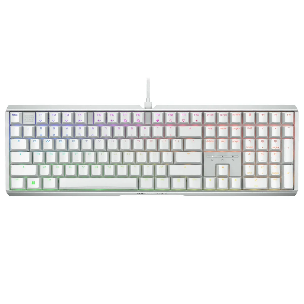 Cherry Cherry MX 3.1 Wired RGB White Tea Switch 108 Keys Mechanical Gaming Keyboard — photo du produit