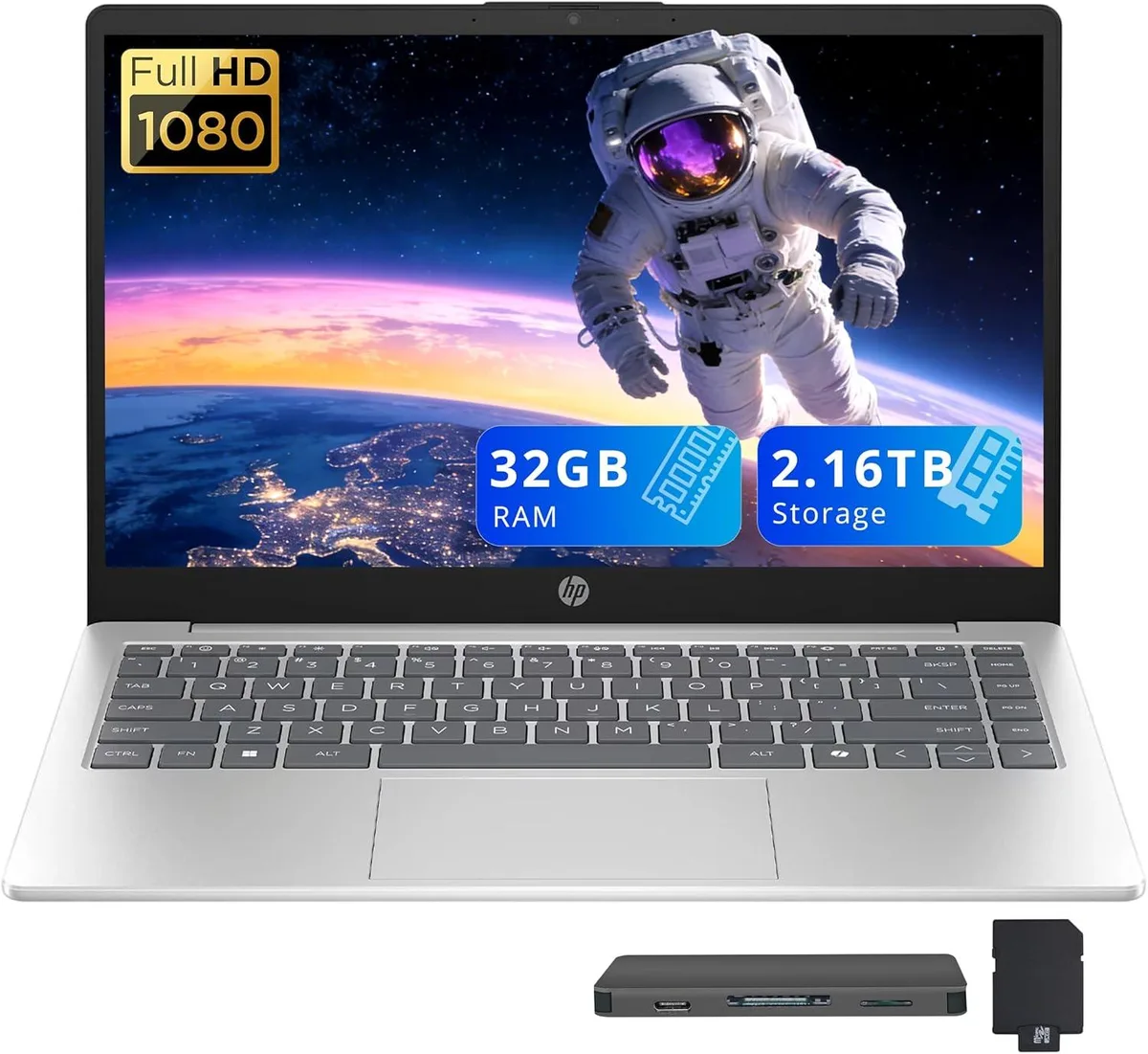 HP HP 14" FHD Business Laptop i5-1334U 32GB DDR4 2.16TB Storage Silver — foto del producto