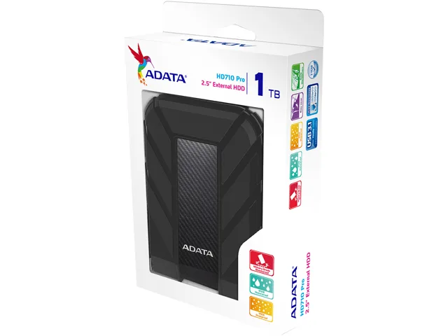 ADATA ADATA AHD710P-1TU31-CBK 1TB portable hard drive — produktbilde