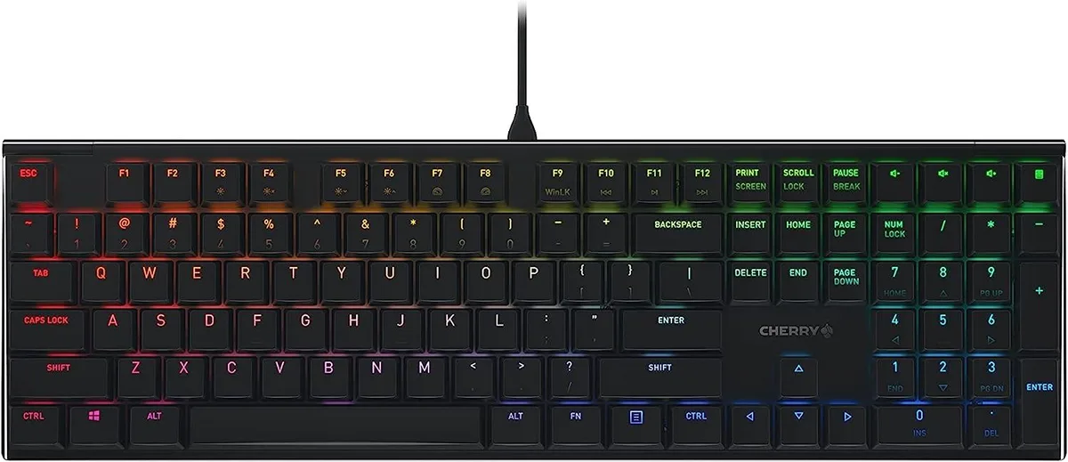 Ultra-thin aluminium mechanical keyboard with RGB lighting