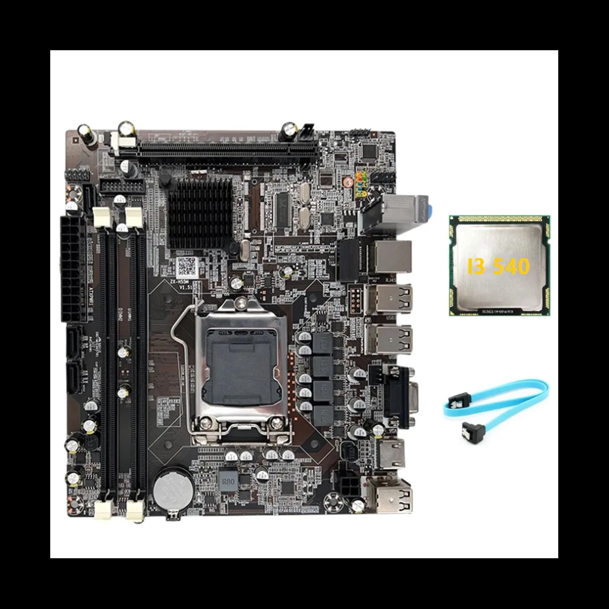 YINGHUA YINGHUA H55 LGA1156 server motherboard with I3 540 CPU — product photo