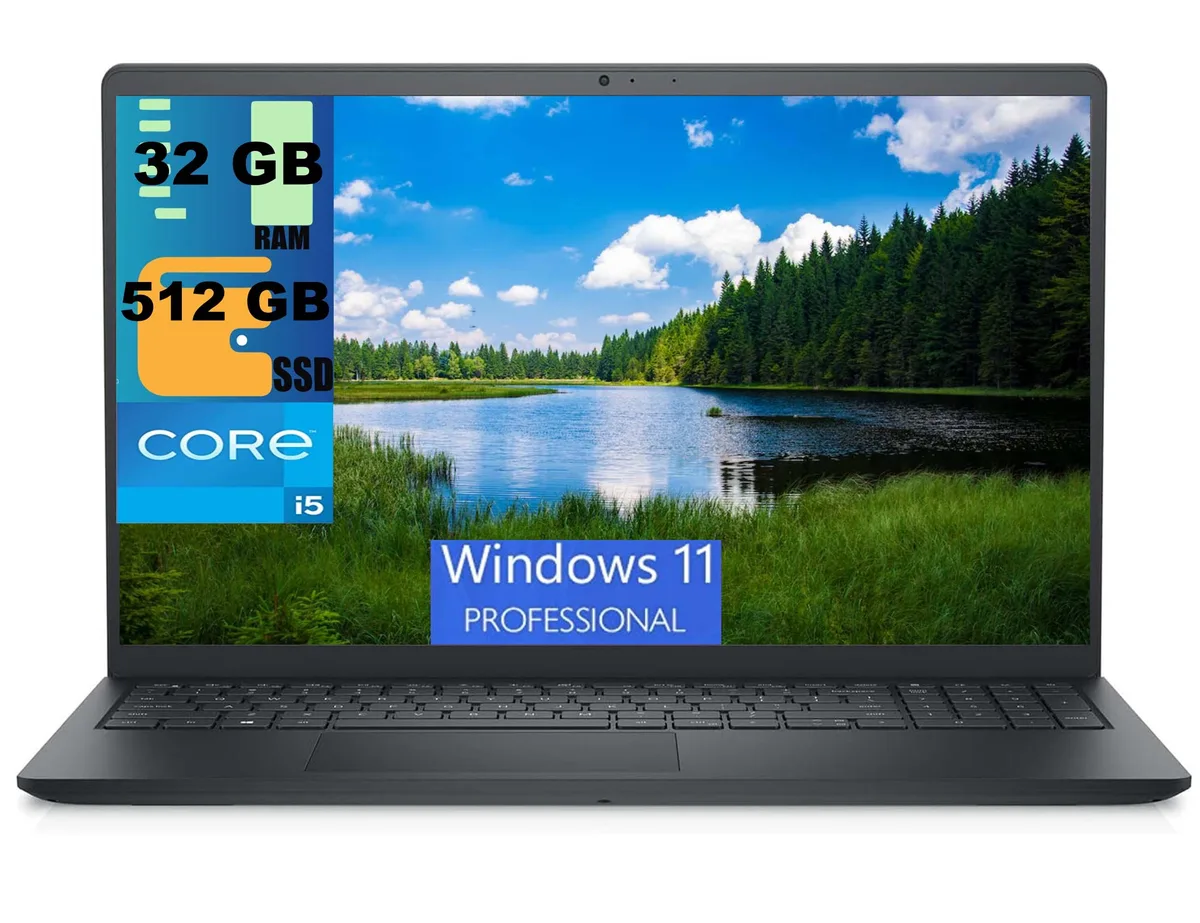 DELL DELL Inspiron 15 laptop 15.6" FHD i5-1155G7 32GB 512GB SSD — photo du produit