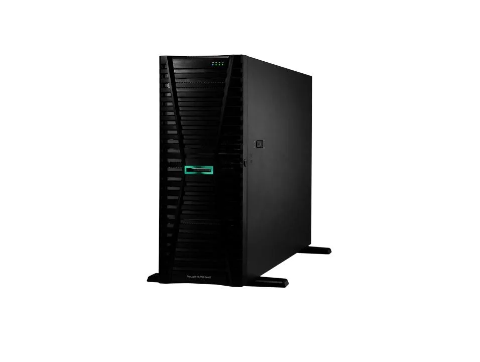 HPE ProLiant ML350 Gen11 4U tower server in silver finish