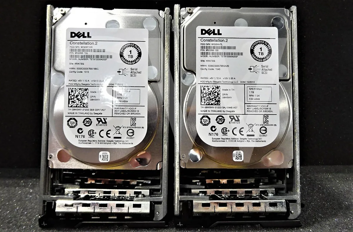 DELL DELL ST91000640SS 1TB 7.2K 6Gb/s 2.5" SAS internal hard drive — Produktfoto