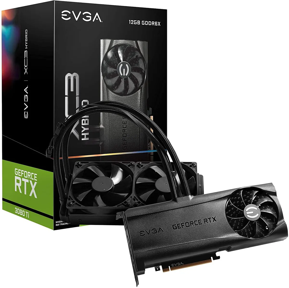 EVGA EVGA GeForce RTX 3080 Ti XC3 Ultra Hybrid graphics card — photo du produit