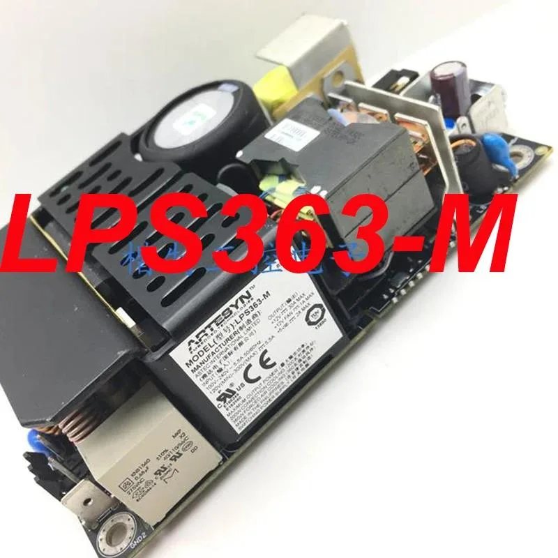 Rectangular ATX power supply unit in metal casing