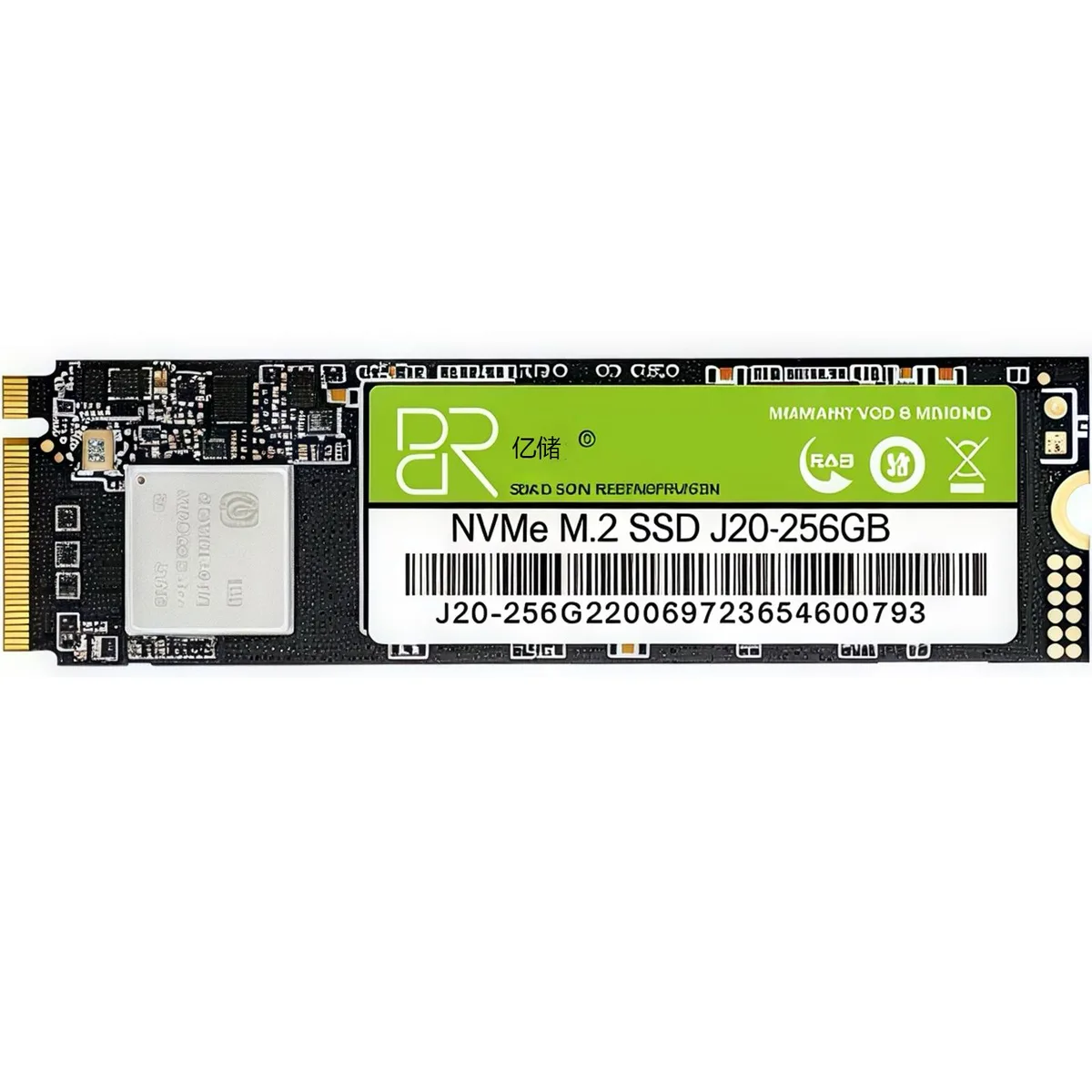 DUCI DUCI 256G NVME M.2 internal SSD Green 2100MB/s — product photo
