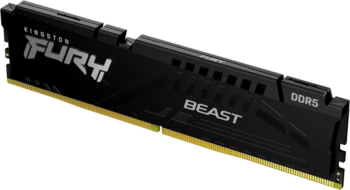 Kingston Technology Corp. Kingston FURY Beast KF556C40BB/16 16GB DDR5 5600MT/s CL40 desktop RAM — product photo