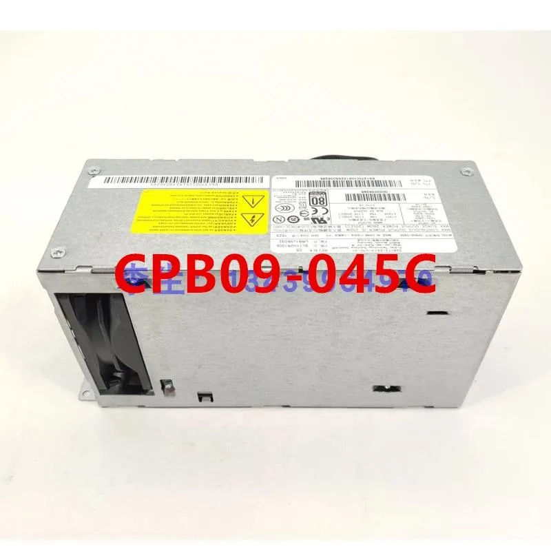 Rectangular ATX power supply unit in silver metal finish
