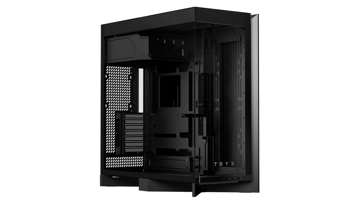 TRYX TRYX LUCA L70 E-ATX PC Case Black Anodized Aluminum 420mm Radiator Support — photo du produit