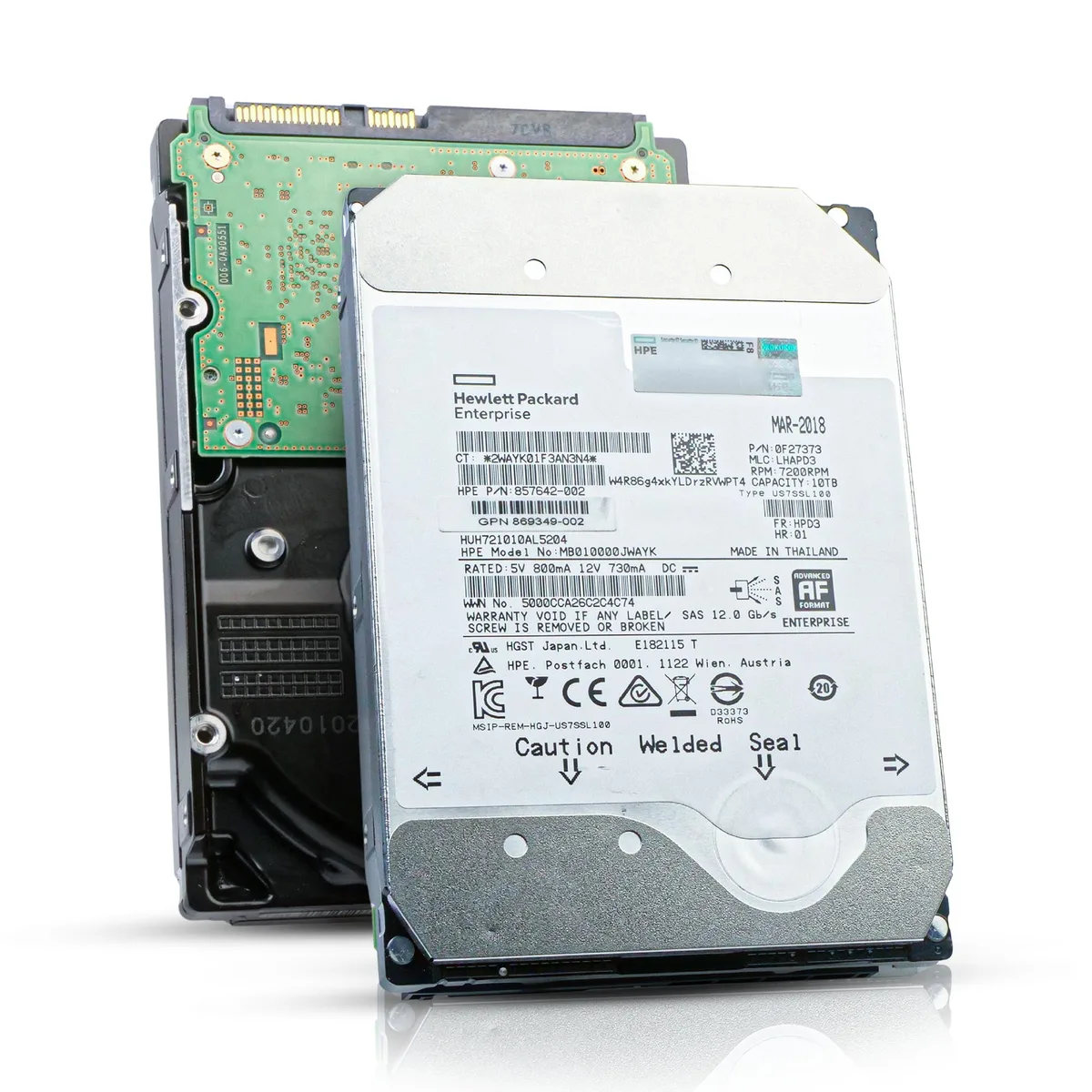 HGST HGST Ultrastar He10 HUH721010AL5204 0F27373 10TB SAS 12Gb/s 7.2K RPM 256MB 3.5in internal hard drive — תמונת המוצר