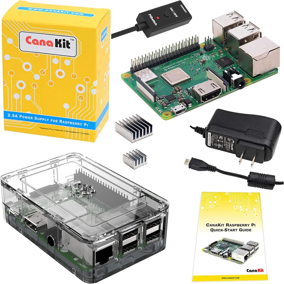 MCDODO MCDODO Raspberry Pi 3 B+ 1.4 GHz 64-bit 1 GB with Case and 2.5A Power Supply — product photo