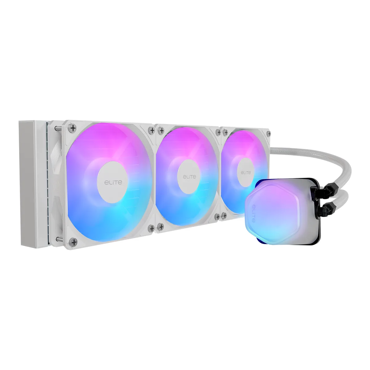 Cooler Master Cooler Master ELW-D36M-A21DA-RW 360 mm liquid cooler, White — product photo