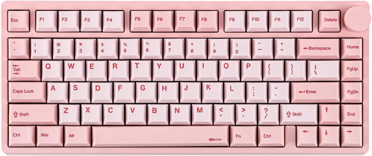 TUKO TUKO 75% Wireless Aluminum Gaming Keyboard Pink — product photo