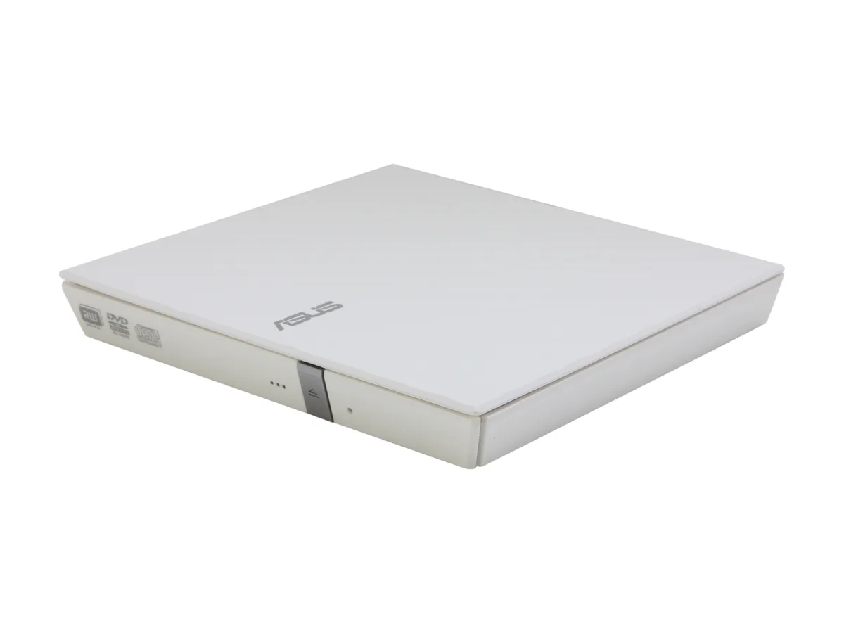 ASUS ASUS SDRW-08D2S-U-WHT/G/A external cd DVD writer USB 2.0 white — product photo