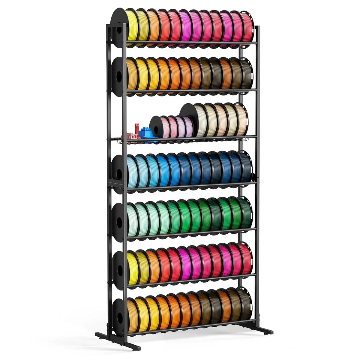 BFKK BFKK 3D Printer Filament Storage Rack 7-Tier 84 Spools Removable Basket — 제품 사진