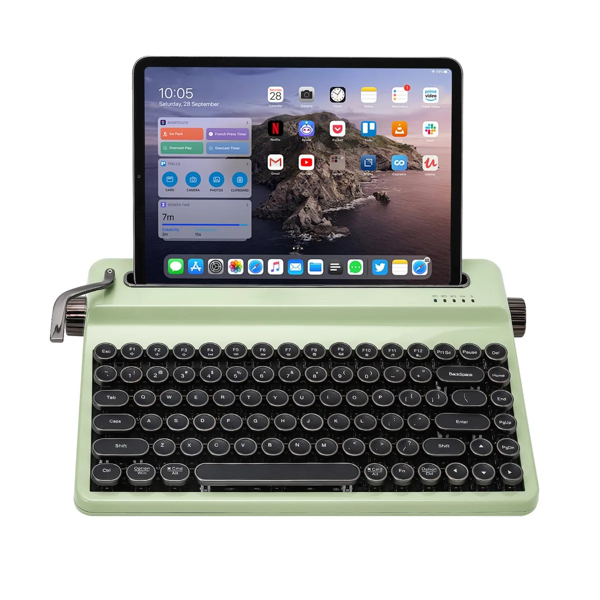 YUNZII YUNZII QL75 Wireless Mechanical Gaming Keyboard Green Onyx Tactile Switch — 商品照片