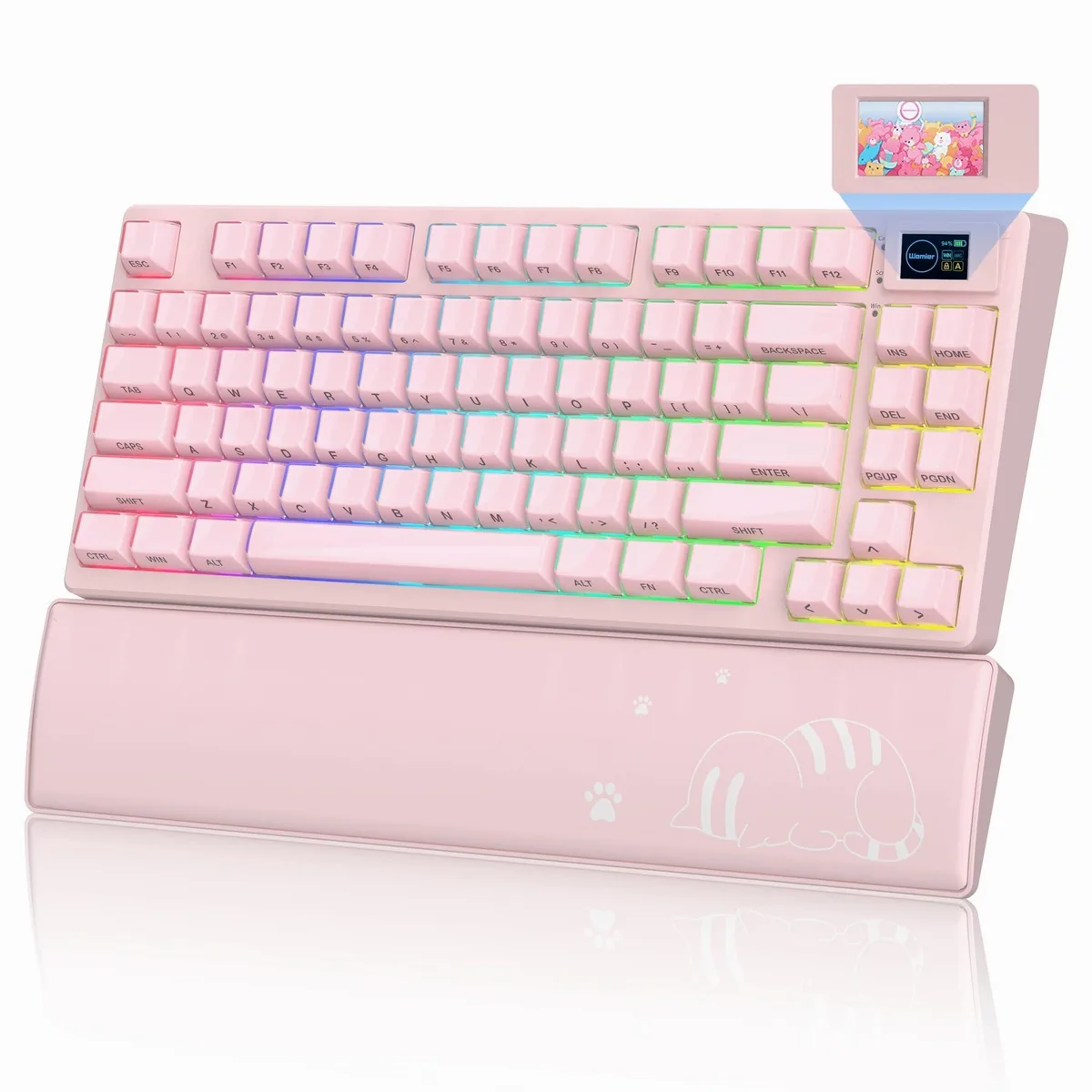 Womier Womier SK80 PRO 75% Pink Gaming Keyboard — product photo