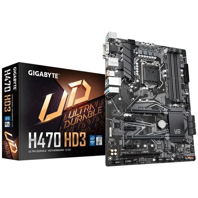 Rectangular ATX motherboard in dark grey and black with silver heatsinks and multiple expansion slots