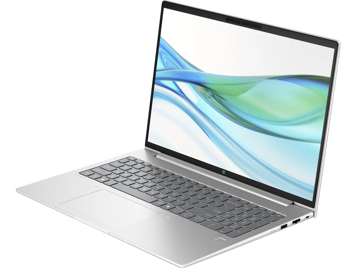 Silver 16-inch HP ProBook 465 G11 laptop closed lid matte finish