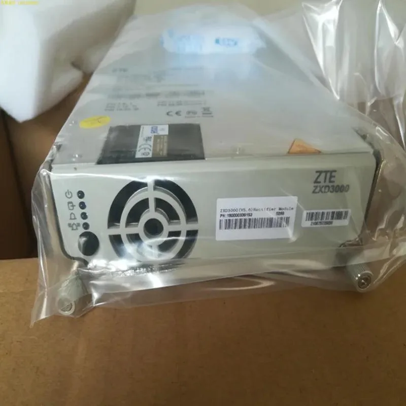 Rectangular ATX power supply unit with matte black finish and visible cooling fan