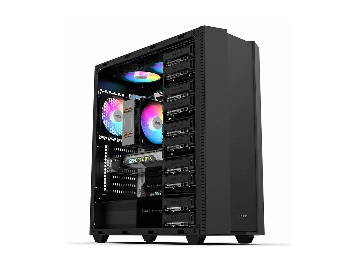 Corn Electronics Corn Electronics ATX Mid Tower 10 HDD Bays PC Case — photo du produit