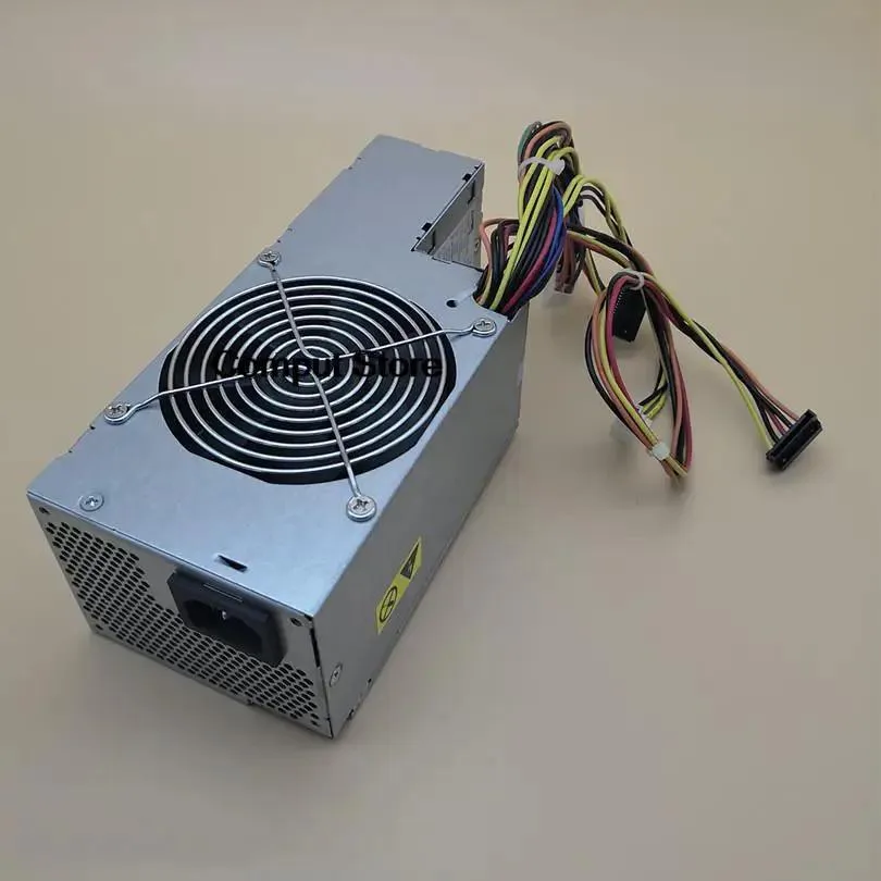Rectangular ATX power supply unit in matte black finish