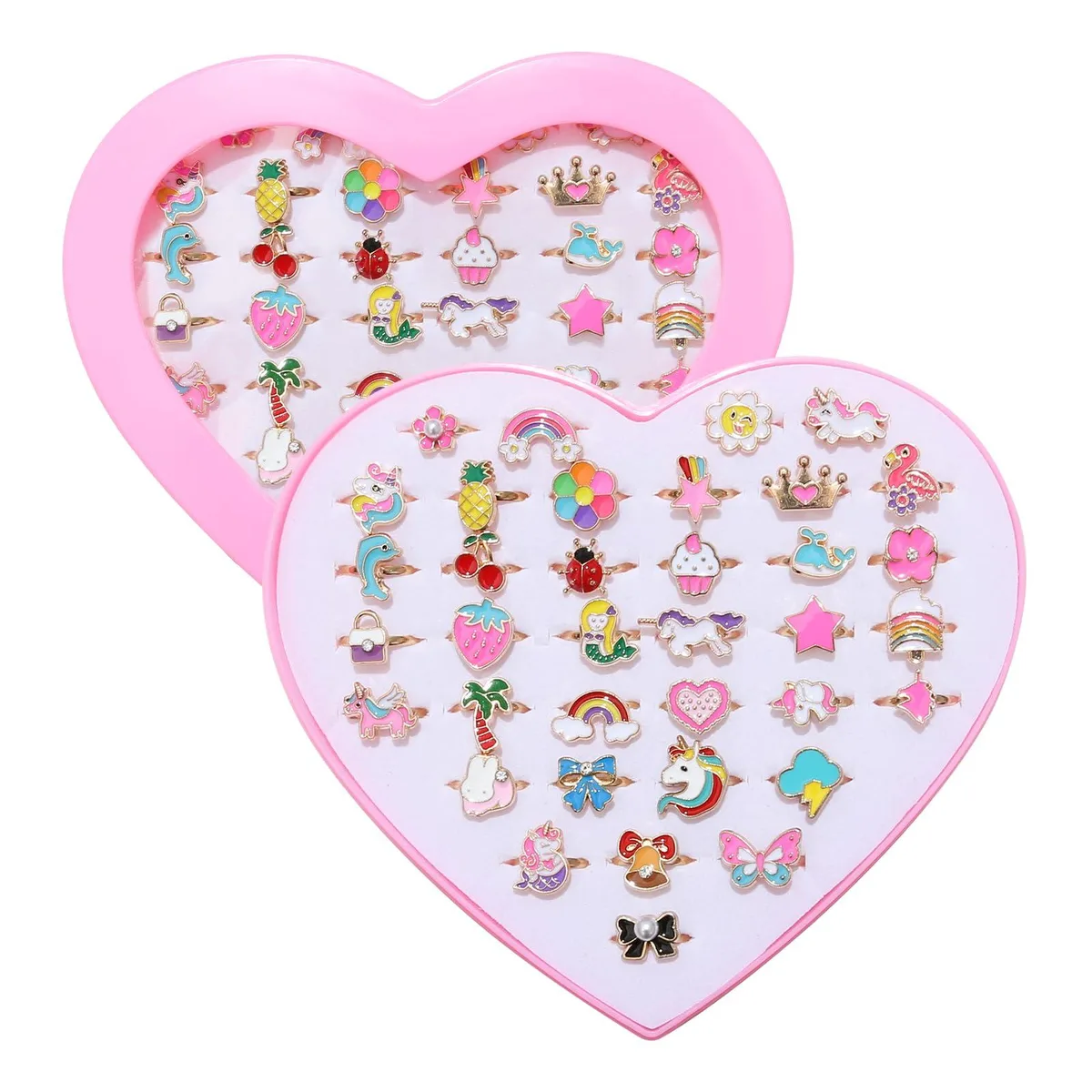  PASEMM PASEMM-08 36pcs Adjustable Unicorn Rings 15.5mm — product photo