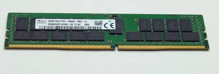 SK hynix SK hynix HMA84GR7JJR4N-VK 32GB 2Rx4 DDR4-2666 ECC RDIMM server RAM — 제품 사진