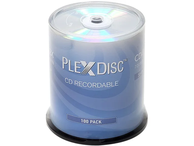PlexDisc Inc. PlexDisc Inc. 631-105-BX 700MB 52X CD-R 100 spindle — صورة المنتج