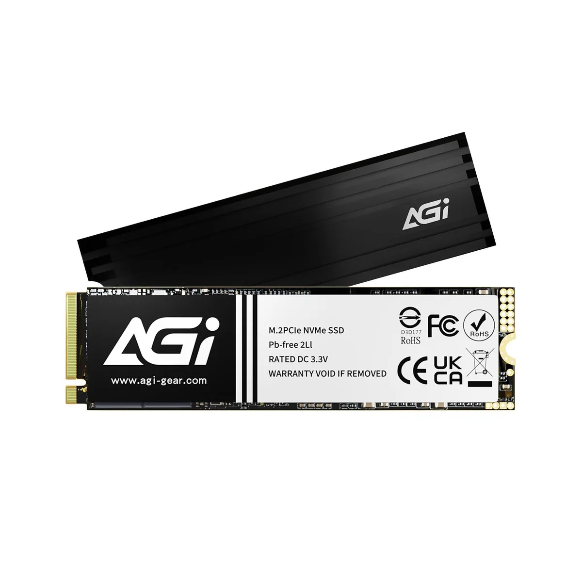 AGI AGI AI828 1TB internal SSD PCIe 4.0 x4 heatsink — toote foto