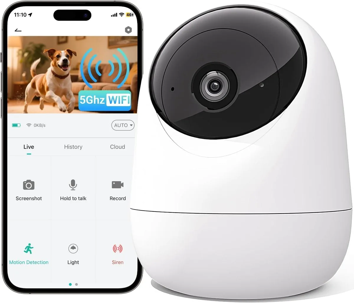  Clover zx-01 2K Wireless Surveillance 1440p 360° Pan/Tilt — termékfotó