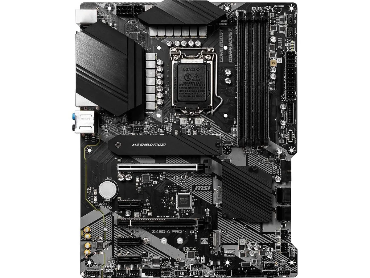 MSI MSI Z490-A PRO Intel motherboard ATX DDR4 128GB — product photo