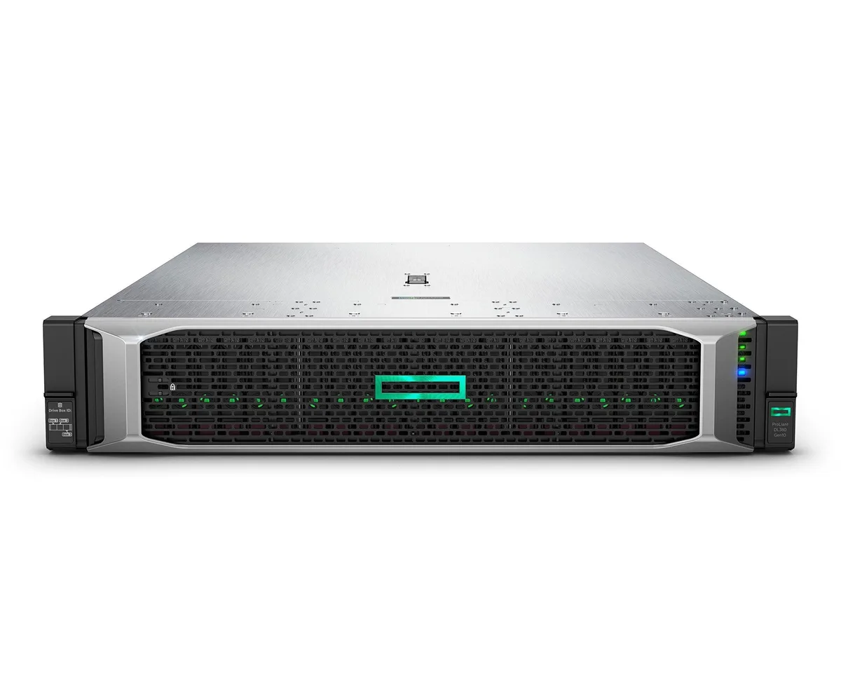 HPE HPE ProLiant DL380 Gen10 rack server P69753-005 1× Xeon Silver 4210R 64GB 2×480GB SATA SSD — photo du produit