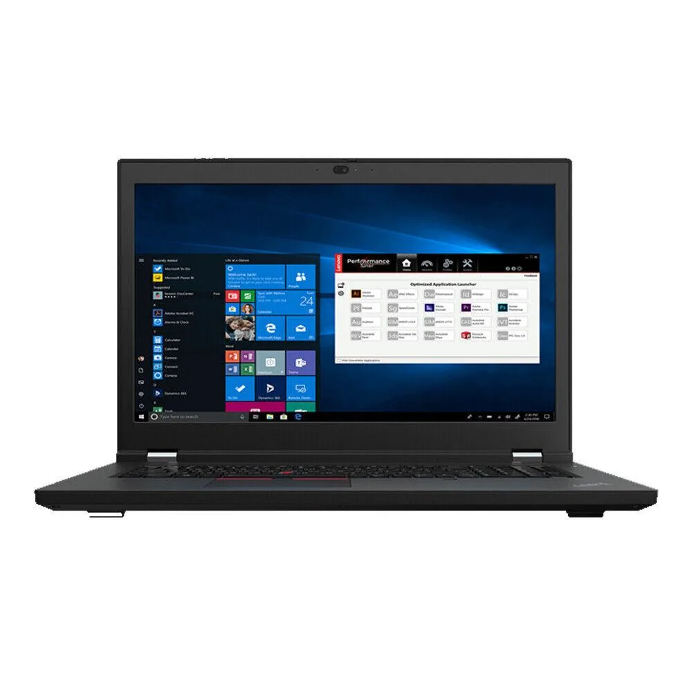Black 17 inch ThinkPad P17 G2 mobile workstation closed view
