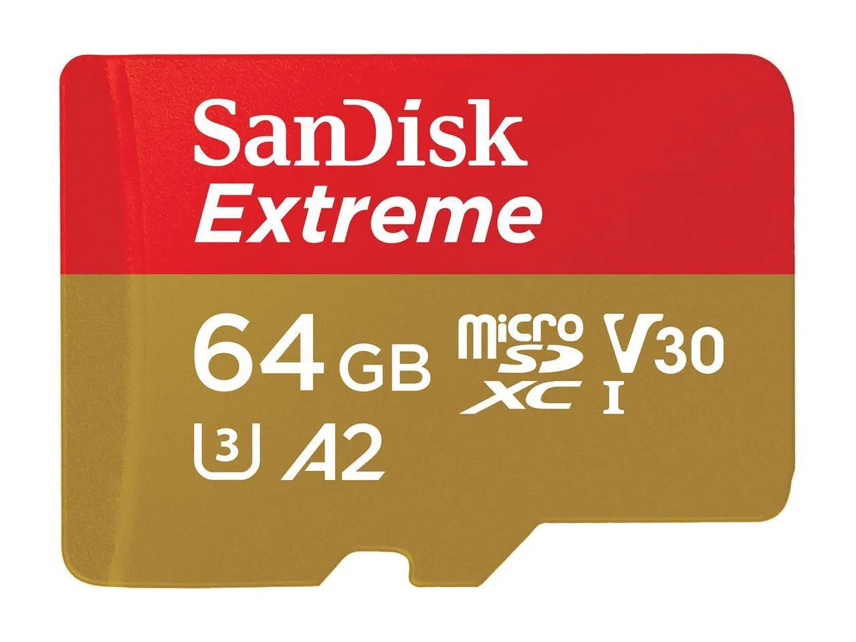 SanDisk SanDisk Extreme 64GB microSDXC UHS-I U3 A2 with Adapter 160MB/s — foto produk