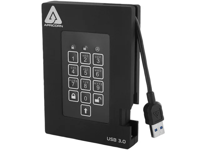 Apricorn Apricorn Aegis Padlock Fortress A25-3PL256-500F 500GB external hard drive — toote foto