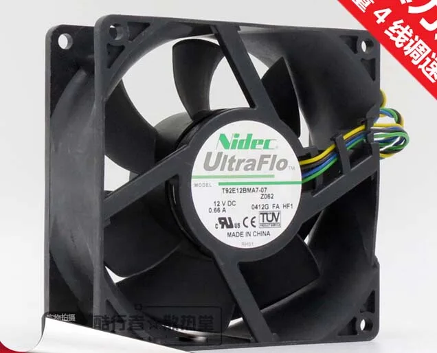 OEM Industries OEM Industries T92E12BMA7-07 90mm 12V 0.66A 4-pin CPU cooler — produktbild
