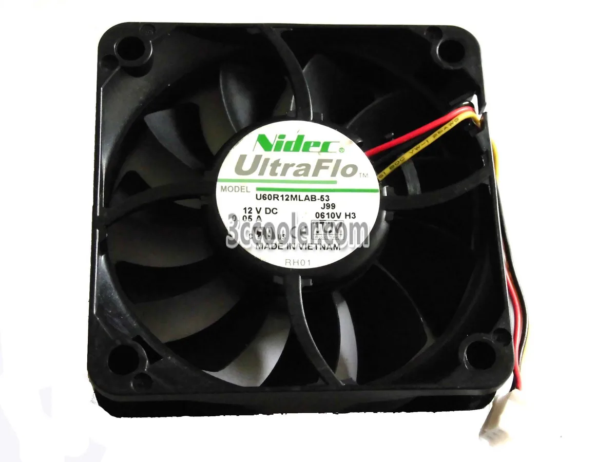 OEM Industries OEM Industries U60R12MLAB-53 60mm Ball Bearing 3-Pin CPU Cooler — תמונת המוצר