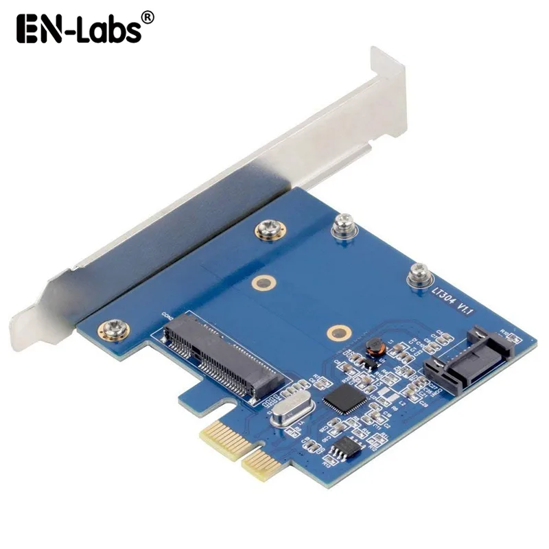 EN-Labs EN-Labs PCIEMSATA PCIe x1 to mSATA + SATA III Adapter — ภาพสินค้า