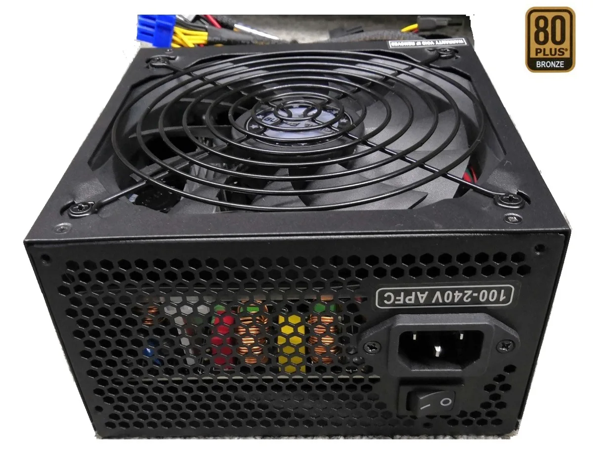 TOPOWER TOPOWER TOP-600DB 600W ATX/EPS 80 PLUS Bronze power supply — photo du produit