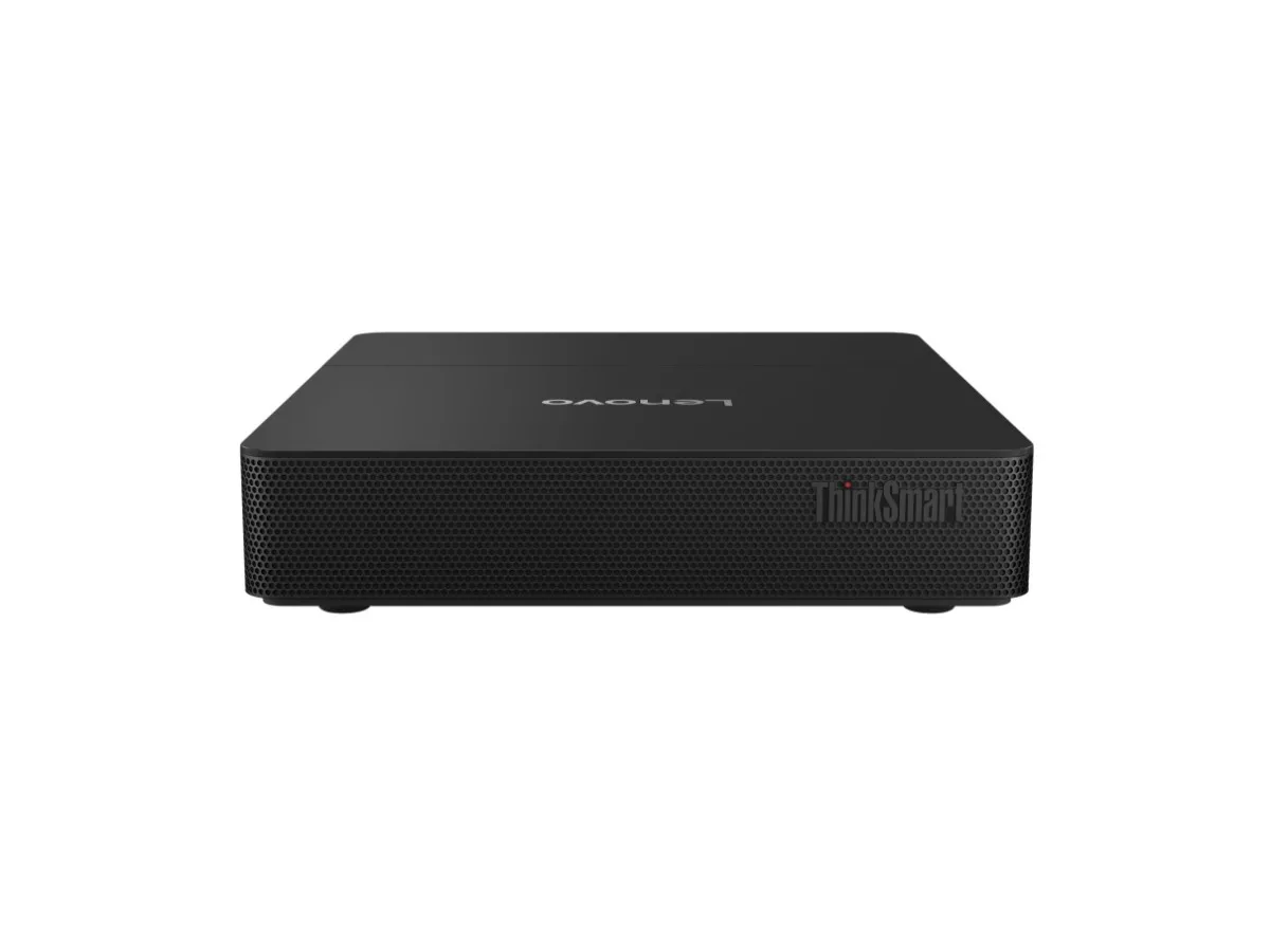Compact dark mini PC with smooth matte finish